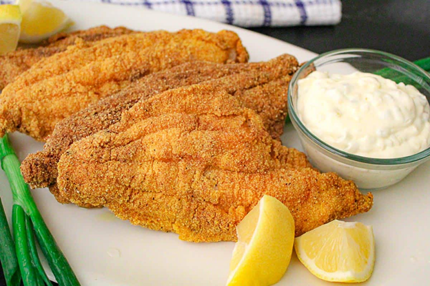 Air Fryer Crispy Catfish with Creole Crunch